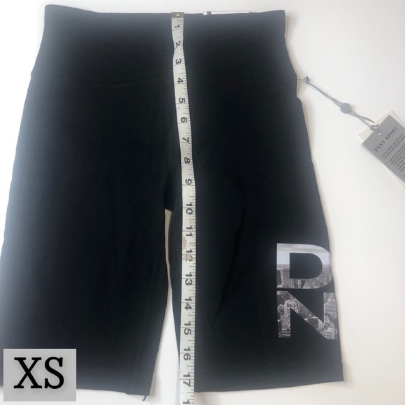 DKNY Sport Black & White City Signature Decal Biker Shorts, Multiple Sizes, NWT! - Picture 7 of 11